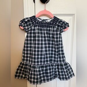 Ralph Lauren Navy and Green Plaid Kids Dress